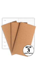 travelers notebook refill weekly