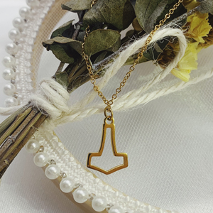 thor's hammor pendant gold