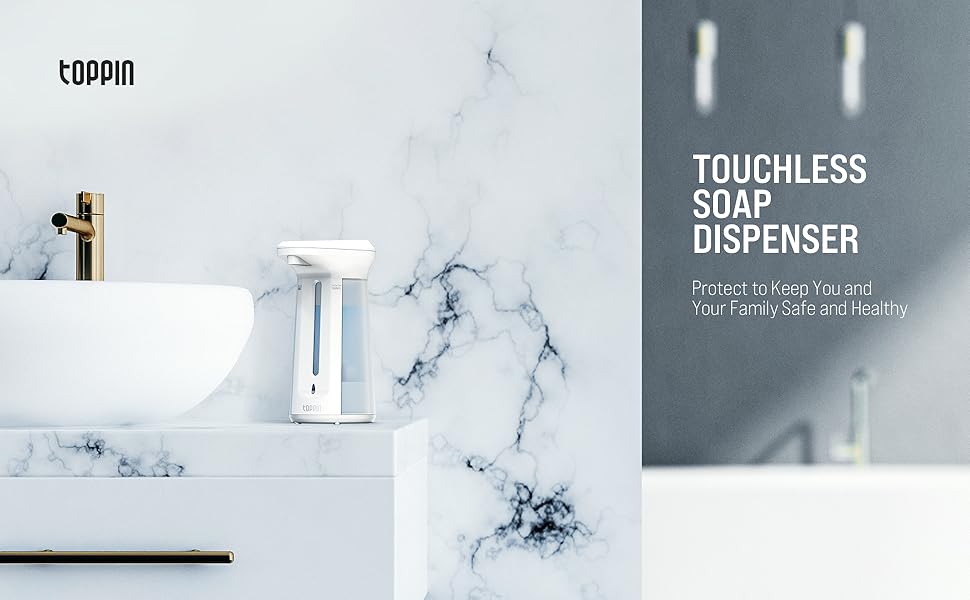 TOPPIN Automatic Soap Dispenser Touchless, Hand Free Soap Dispenser