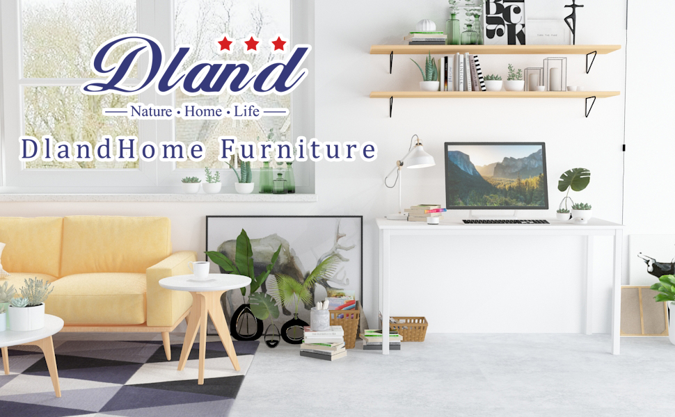 Amazon Com Dlandhome 47 Inches Medium Computer Desk Composite