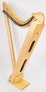 ハープ　26弦　中古　プレストアイボリー Amazon | Grace Harp プレスト26 ラブランドレバー cream ivory