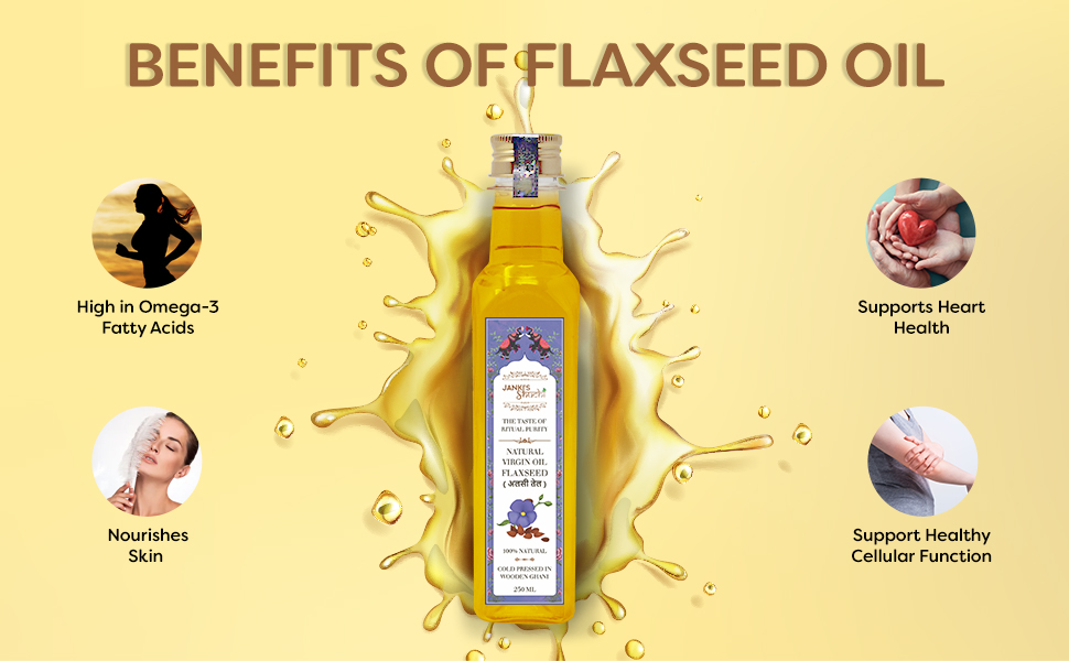 SHUCHI WOOD PRESSED FLAXSEED OIL 1 LTR I CERTIFIED ORGANIC COLD