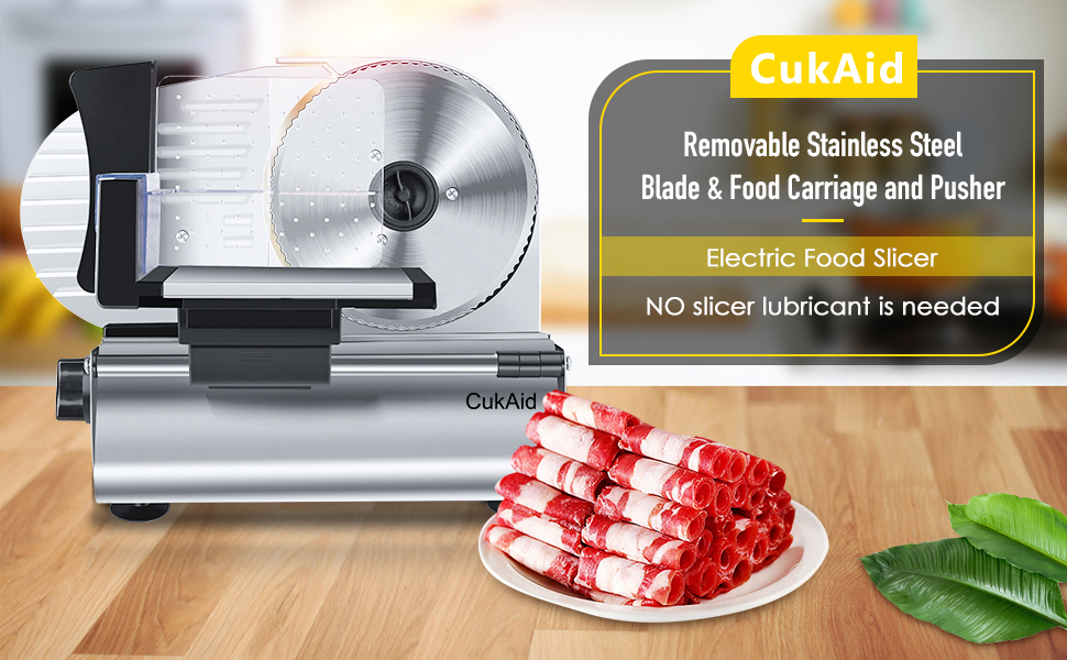 CukAid Electric Meat Slicer Nonserrated blade for CukAid & AKG Chef