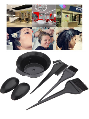 ヘアダイブラシ 髪染め 毛染め ヘアカラー ボウル イヤーキャップ 美容院 自宅 毛染めセット ヘアダイブラシ 髪染め 毛染め ブラシ ヘアカラー