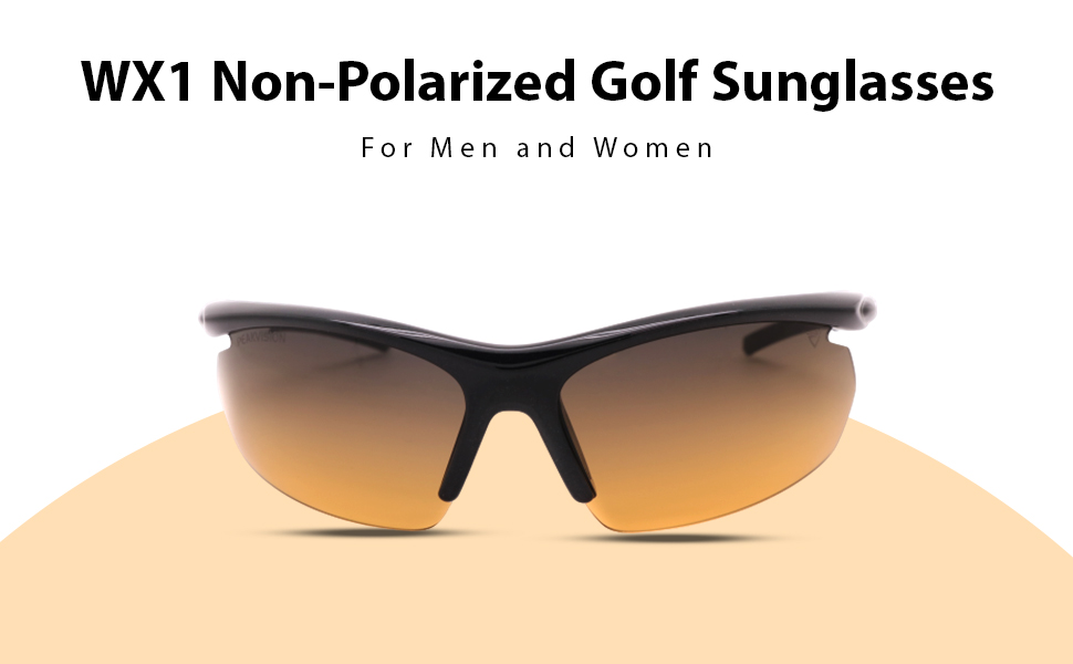 PeakVision WX1 Black NonPolarized Golf Sunglasses Unisex