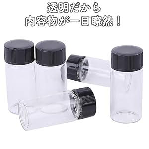 Amazon ルボナリエ アロマオイル 5ml 50本 アロマ エッセンシャルオイル オイルボトル 瓶 ミニボトル 精油 ガラス瓶 小分けボトル 保存容器 ガラス 小瓶 クリア 5ml 50本 容器 瓶 産業 研究開発用品 通販