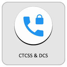 50 Non-standard CTCSS and DCS reduce unnecessary chats 