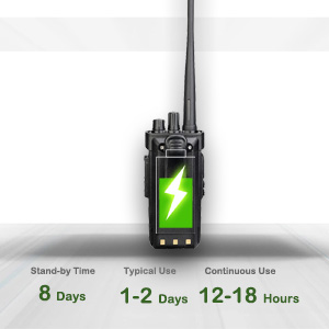 walkie talkie with 3200 mAh Lithium Battery