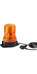 Amber LED safety strobe beacon light