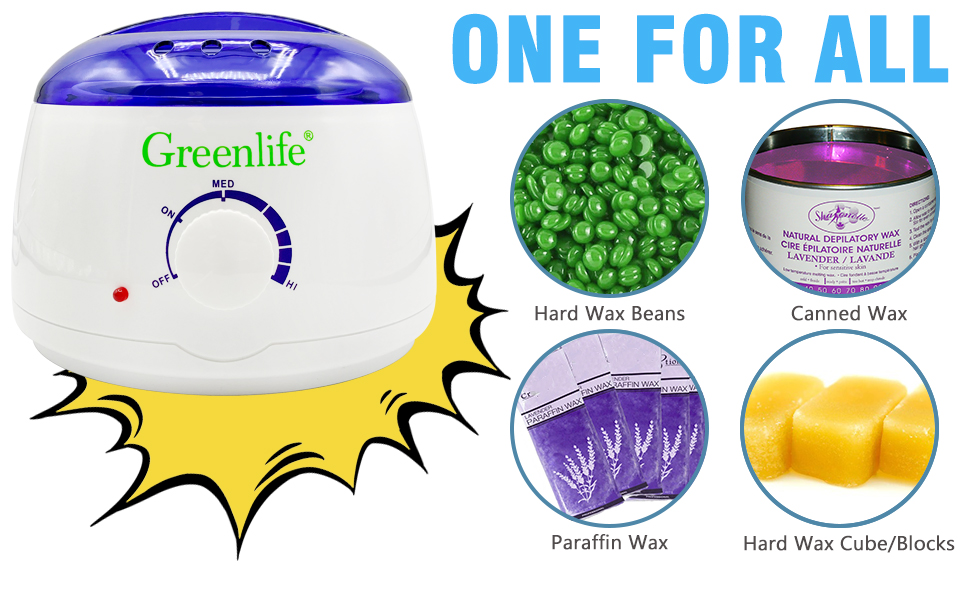 GreenLife® Hair Removal Wax Warmer (Wax Warmer Only, White) Amazon.ca