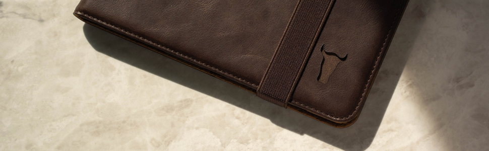 TORRO Genuine Leather Stand Case Compatible with the Apple iPad Pro 11" 2nd Generation (Dark Brown)