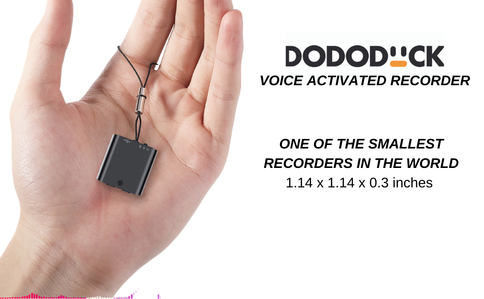 Dododuck Q63 32GB Digital Voice Recorder for Car, Meetings