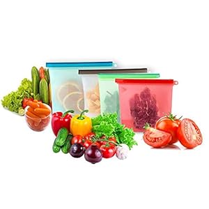 Silicone Food Storage Bag 4 PCS 3 Easy to use