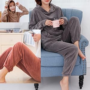 上下 セット パジャマ もこもこ ルームウェア レディース 裏起毛 パーカー フード 付き 部屋着 防寒 冬 暖かい あったかい セットアップ 上下セット スウェット スエット かわいい おしゃれ