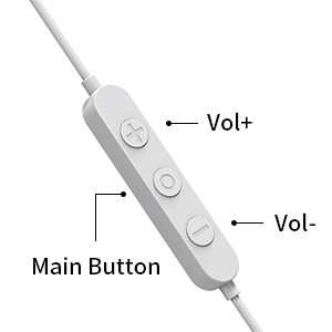 Grey lightning bolt design on a wire showcasing ifory MFi music earphones.
