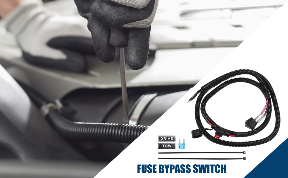 Hihaha 120cm Universal Automotive Switched Fuse Bypass Kit