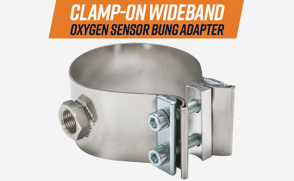 Clamp-On Wideband Oxygen Sensor Bung Adapter