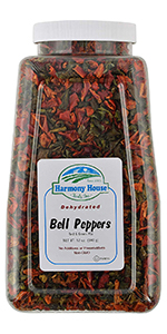 Premium Dried Mixed Red & Green Bell Peppers