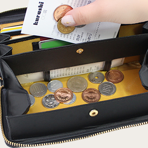 牛革レシートすっきり長財布