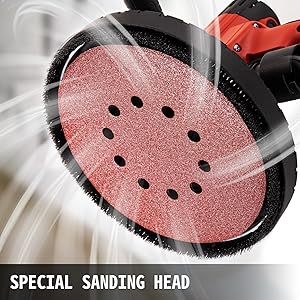 VEVOR Ponceuse Orbitale Filaire, Ponceuse Excentrique Filaire, Ponceuse Vibrante, 1200W 12 ponceuse orbitale filaire