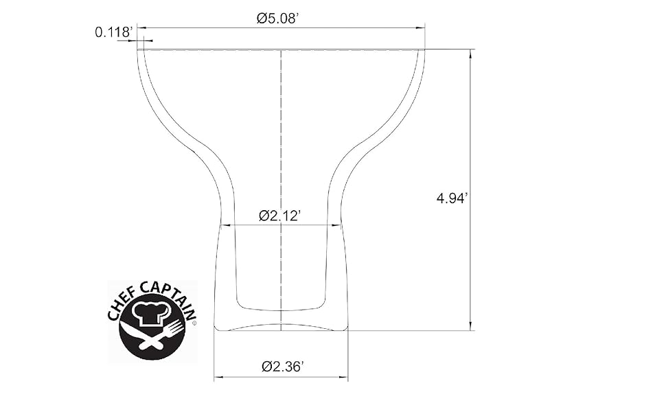 Margarita Glasses Stemless XL Large Thick Solid Clear