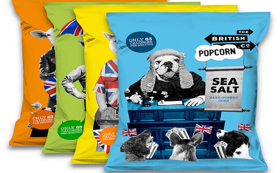 The British Popcorn Co. Hand Popped Popcorn, Allergen Free, Vegan