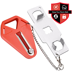 Portable Door Lock,Travel Lock, Add Extra Locks for Additional Safety and Privacy