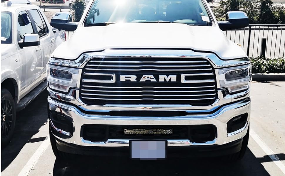 iJDMTOY Lower Grille Mount 20Inch LED Light Bar Compatible with 2020up Dodge RAM