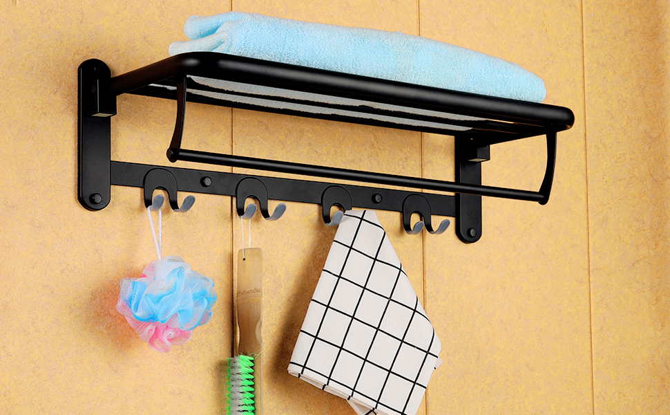 towel shelf for bathroom wall mounted