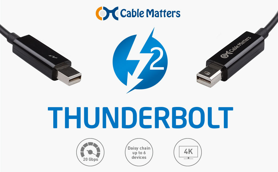 Cable Thunderbolt Certificado Cable Matters (Cable Thunderbolt 2) en