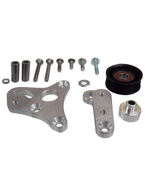 ICT Billet LS Drive By Cable Throttle Body Adapter / LS3 4 Bolt Intake to LS1 3 Bolt TB DBC