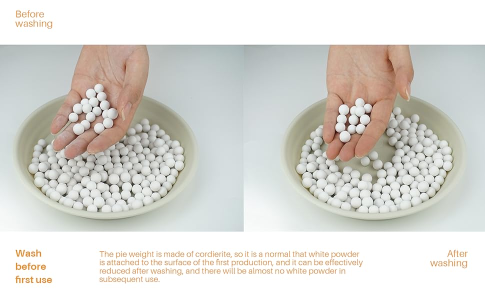 Pie Weights for Baking, 1.5LB Ceramic Pie Crust Weights