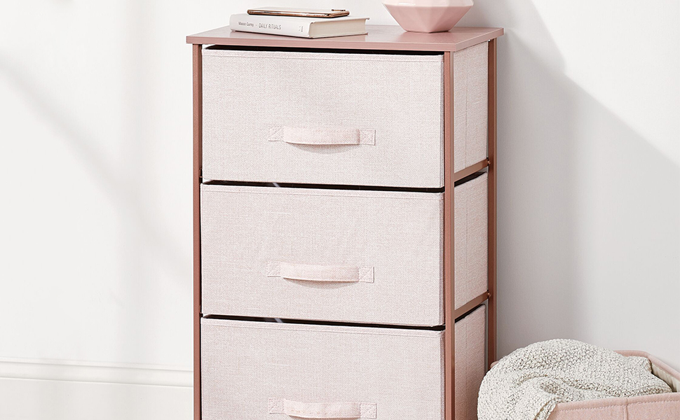 Decorative Furniture Horizontal Wide 8 slim Drawer Storage Chest
