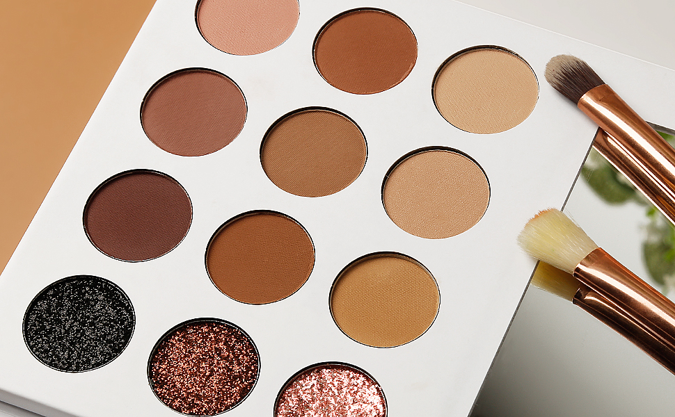 NUDE MATTE GLITTER NUDE BROWN EYESHADOW