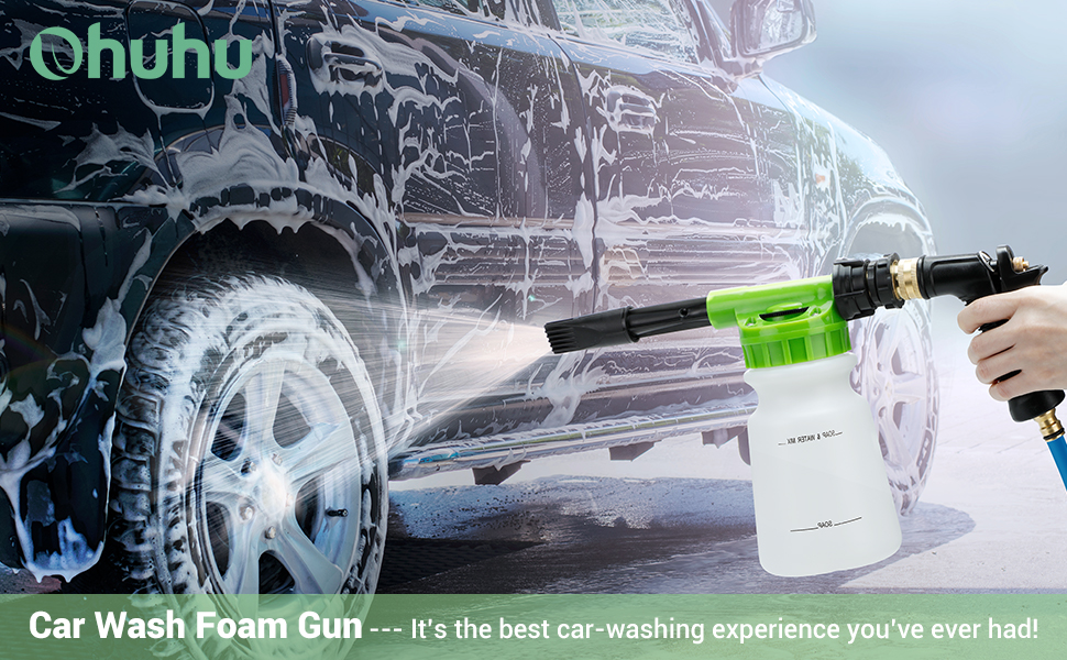 Ohuhu Car Wash Foam Gun, Car Wash Soap Sprayer with 3/8