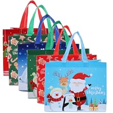 Amazon.co.jp: DRESSOOS 6個クリスマス トートバッグ 点 ハンドル付き