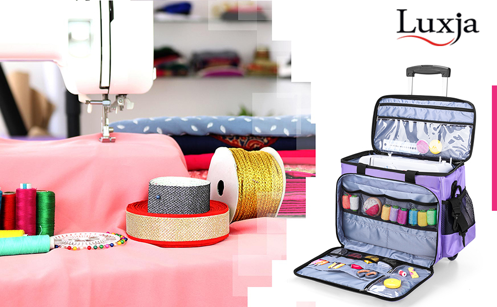 Luxja Máquina de Coser Trolley Bolso, Bolsa para Máquina de ...