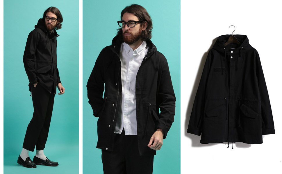 Amazon | [ナイラス] ストレッチツイル フード フルジップ