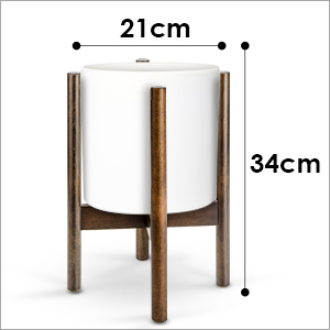 Pflanzenständer, Retro Blumenständer Holz für den Innen-- und