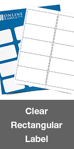 clear rectangle label