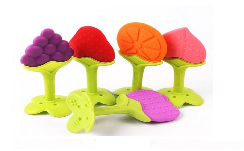 Buy Gilli shopee Baby Teether Silicone Teether for 6 to 12 Months Baby Bpa Free, Teething Toy