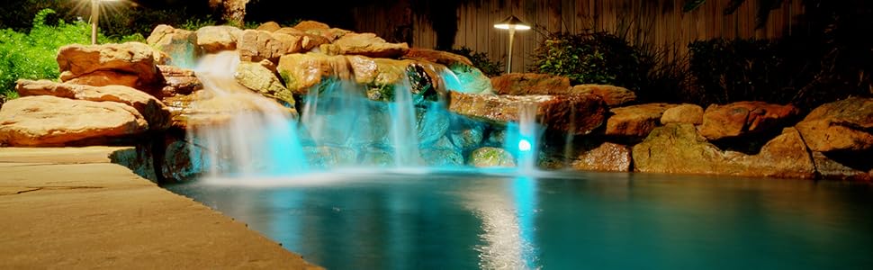 pond lights garden waterfall underwater low voltage lighting outdoor solar string lanterns patio