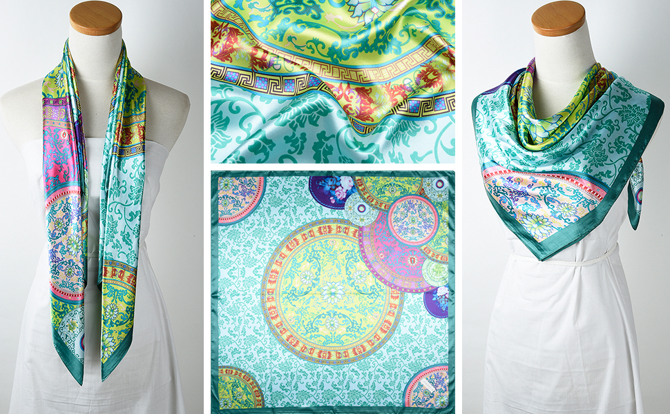 Corciova   Accessory Ethnic Pine  Silk  Scarf