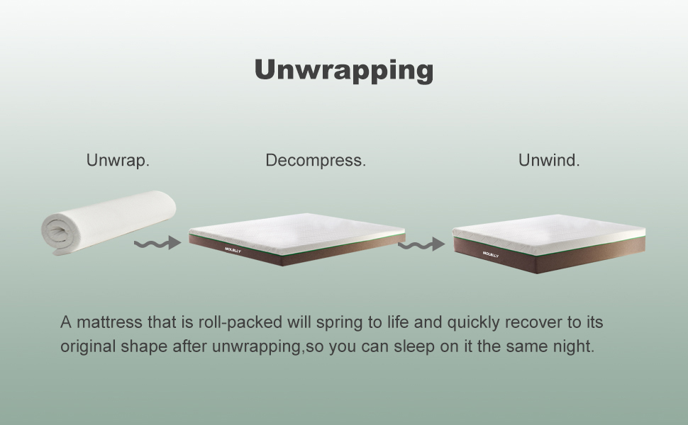 Molblly Double Mattress 18CM Memory Foam Mattress Breathable Mattress