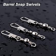 barrel snap swivels