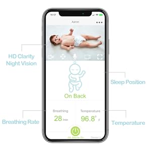 video baby monitor night vision motion detection gift registry must haves shower Infant newborn