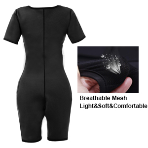 Optlove Women's Sauna Suit Shapewear Weight Loss Sweat Body Shaper Slimming Neoprene Sleeve Bodysuit 16 body shaper for women