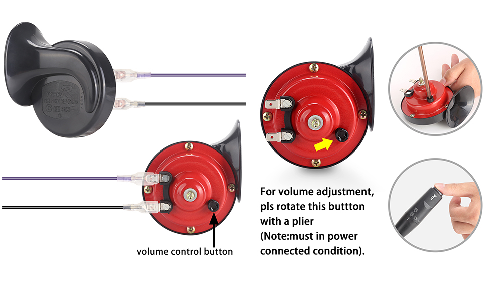 10L0L Universal Golf Cart 12v Horn Kit for Club Car,EZGO,Yamaha Golf