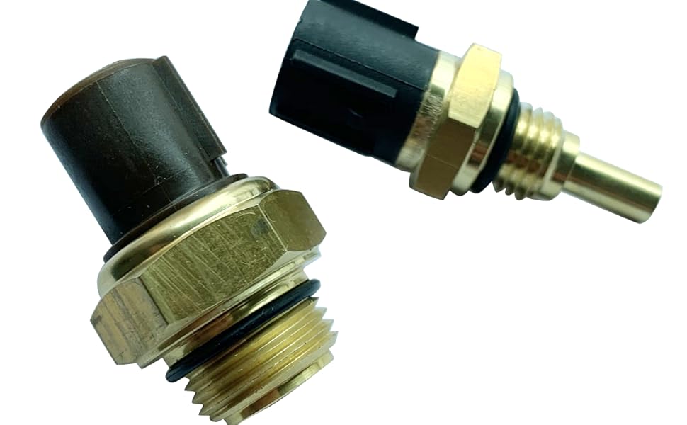 37760-P00-003 37870-PJ7-003 2Pcs Coolant Fan Switch and Coolant Temperature Sensor