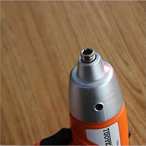 45 Pcs Recharageble Drill And Screwdriver 8 KOMTO 45 PCS Cordless Drill and Screw Driver, Rechargeable Screw Driver  with LED Light (Orange)